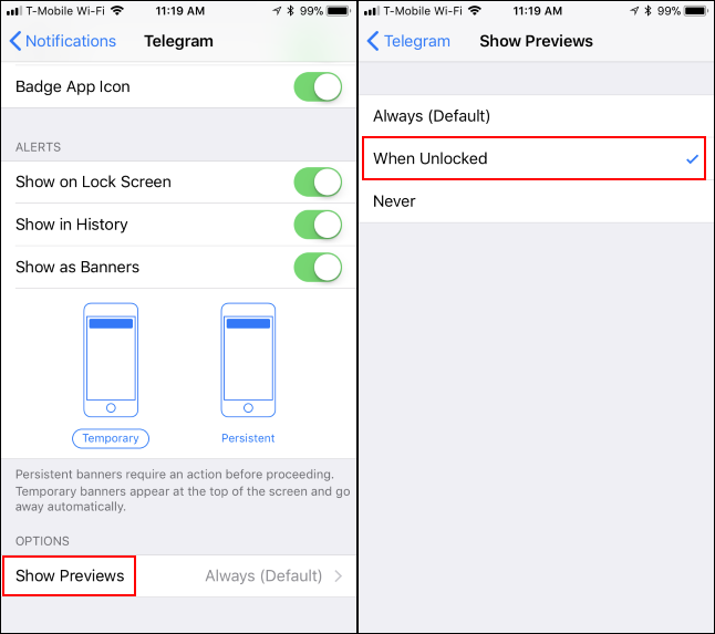 How To Hide Lock Screen Notification Previews On Ios 11 Iphone X 8 7 6 5s